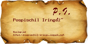 Pospischil Iringó névjegykártya